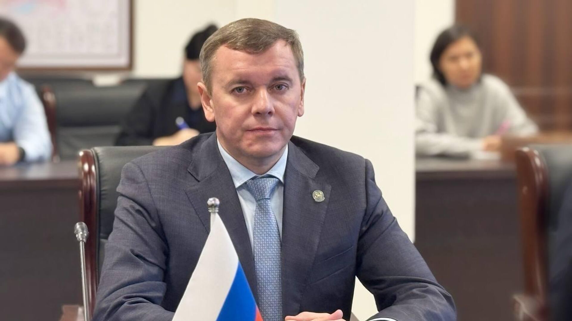 Встреча вице-министра сельского хозяйства Казахстана Бердалина и главы Минсельхоза Татарстана Зяббарова - Sputnik Казахстан, 1920, 31.01.2025