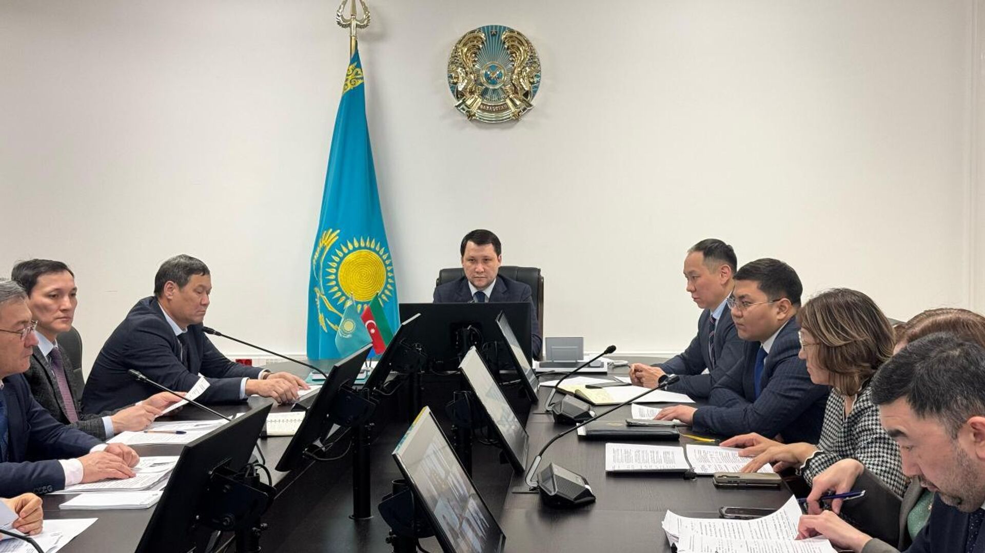  Заседание казахстанско-азербайджанской рабочей группы - Sputnik Казахстан, 1920, 04.03.2025