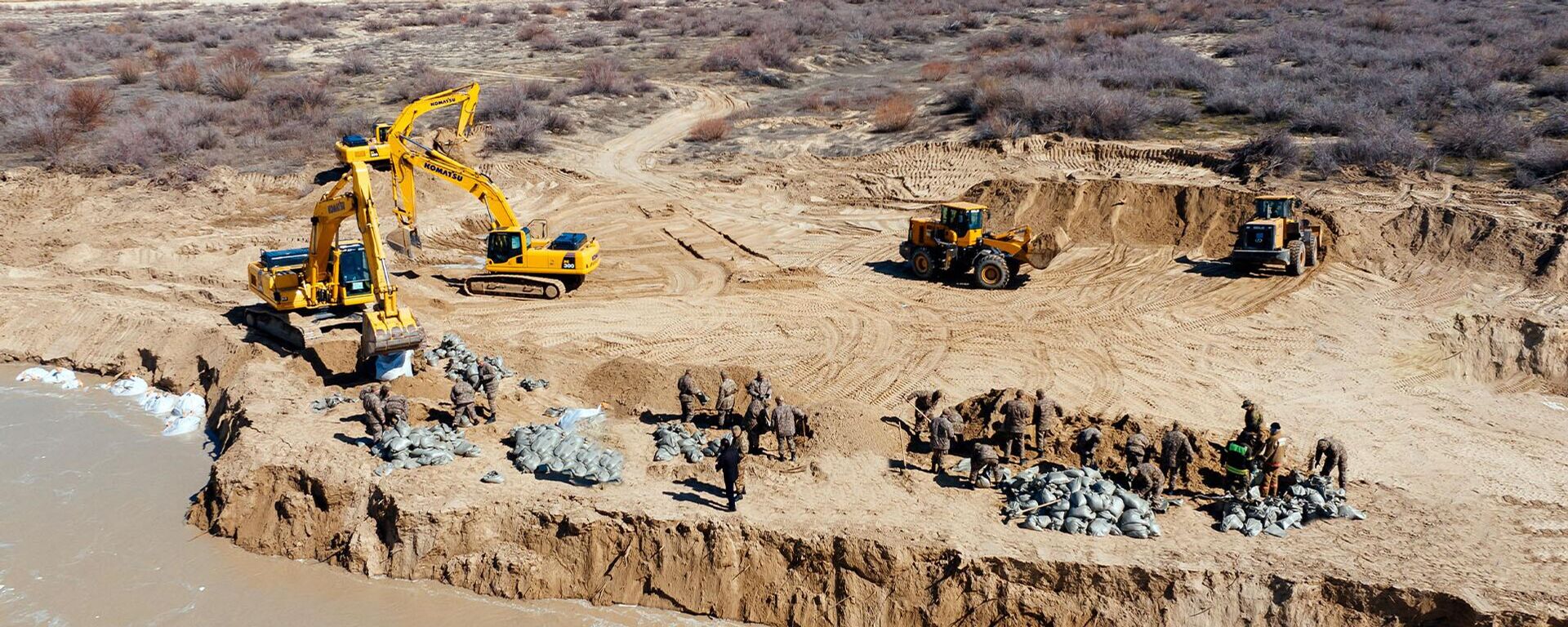 Жем өзені мен Құлсары қаласы арасында 65 шақырым бөгет салынып жатыр - Sputnik Қазақстан, 1920, 27.03.2025