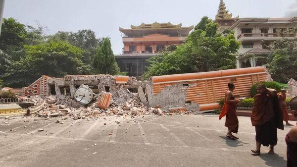 Последствия землетрясения в Мьянме - Sputnik Казахстан