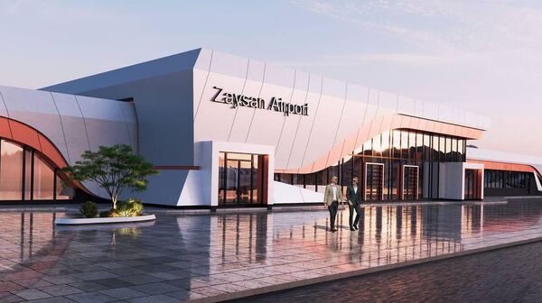 Эскиз будущего аэропорта в Катон-Карагае  - Sputnik Казахстан