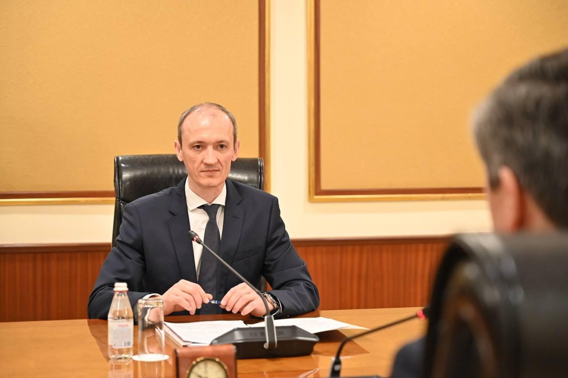 Встреча руководителя Аппарата правительства РФ Дмитрия Григоренко и премьера Бектенова Встреча руководителя Аппарата правительства РФ Дмитрия Григоренко и премьера Бектенова - Sputnik Казахстан, 1920, 04.04.2025