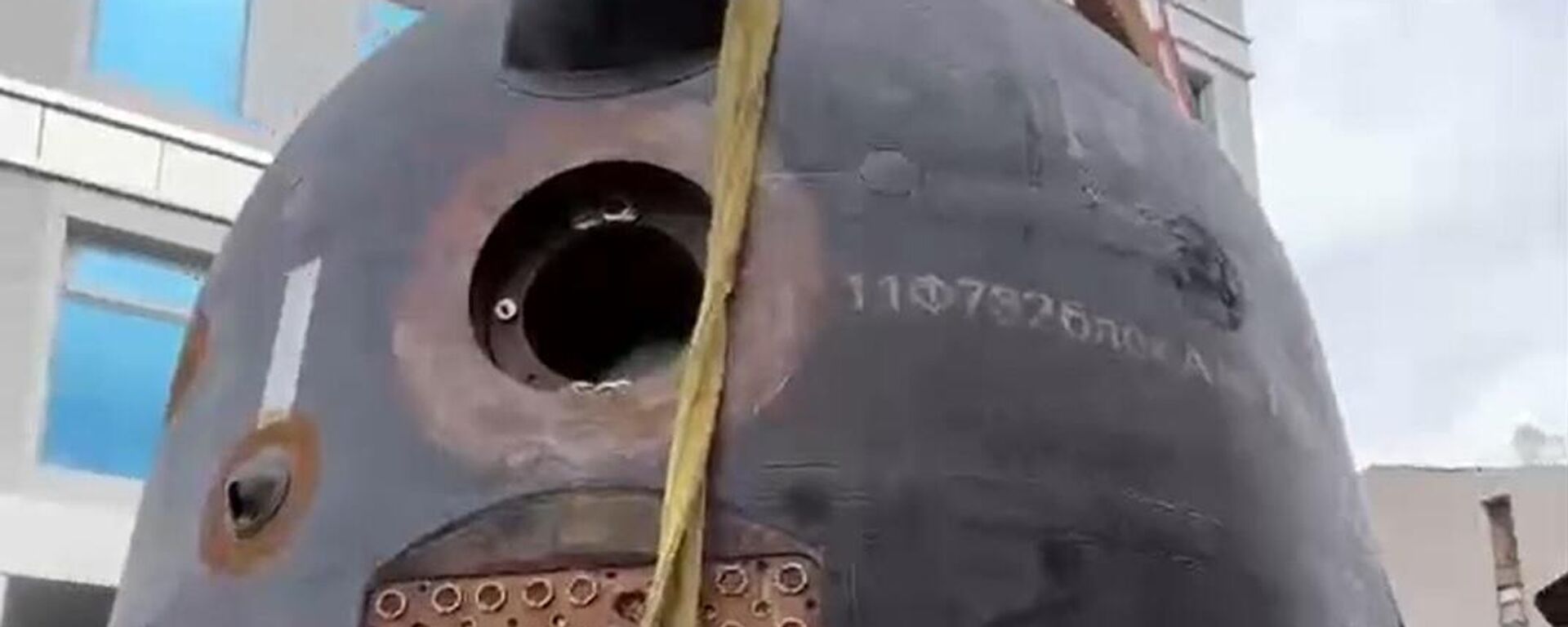 Спускаемый аппарат, на котором приземлился казахстанский космонавт Айдын Аимбетов - Sputnik Казахстан, 1920, 07.04.2025