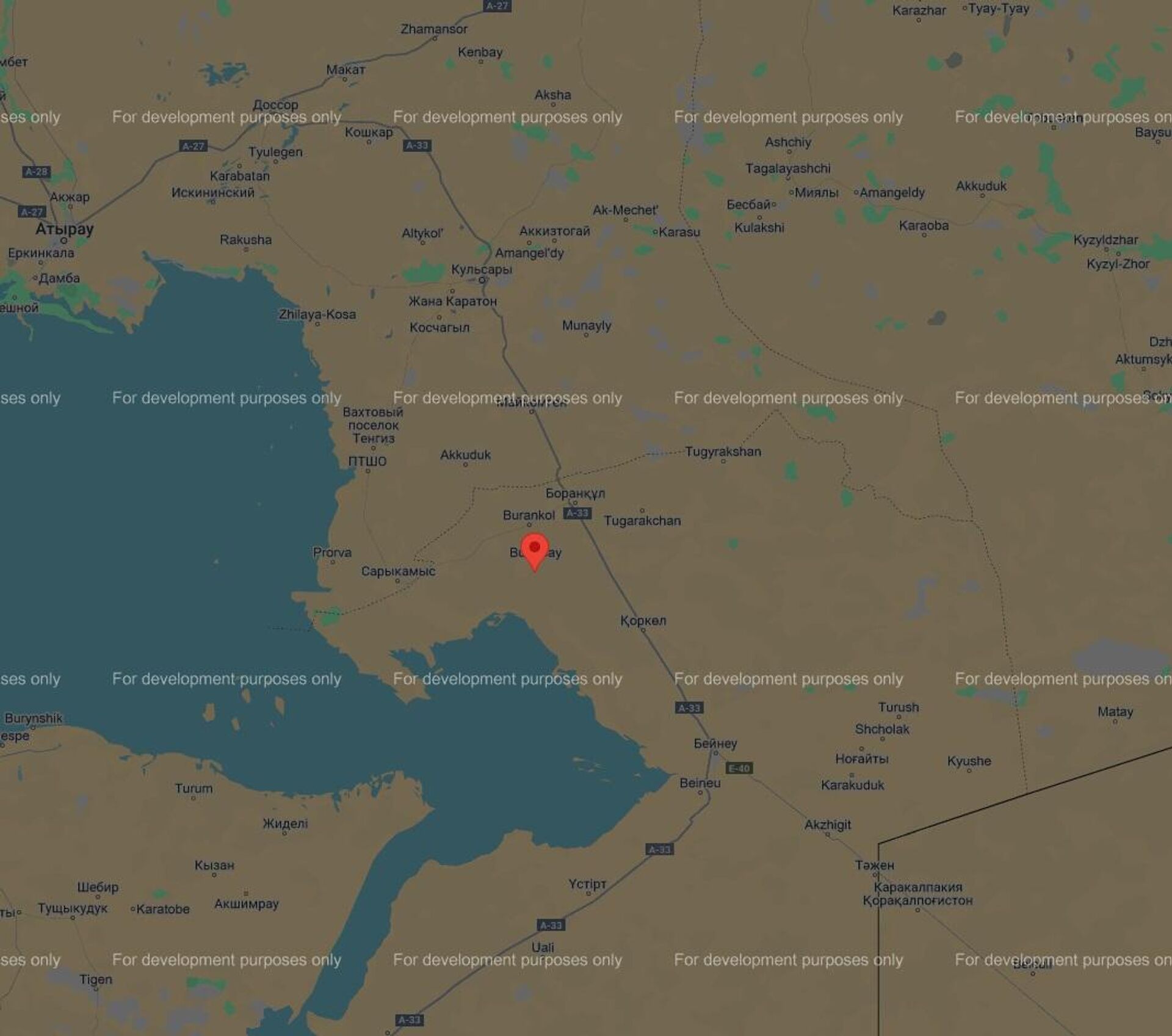 Карта с пометкой эпицентра землетрясения на западе Казахстана 10 апреля 2025 года  - Sputnik Казахстан, 1920, 10.04.2025