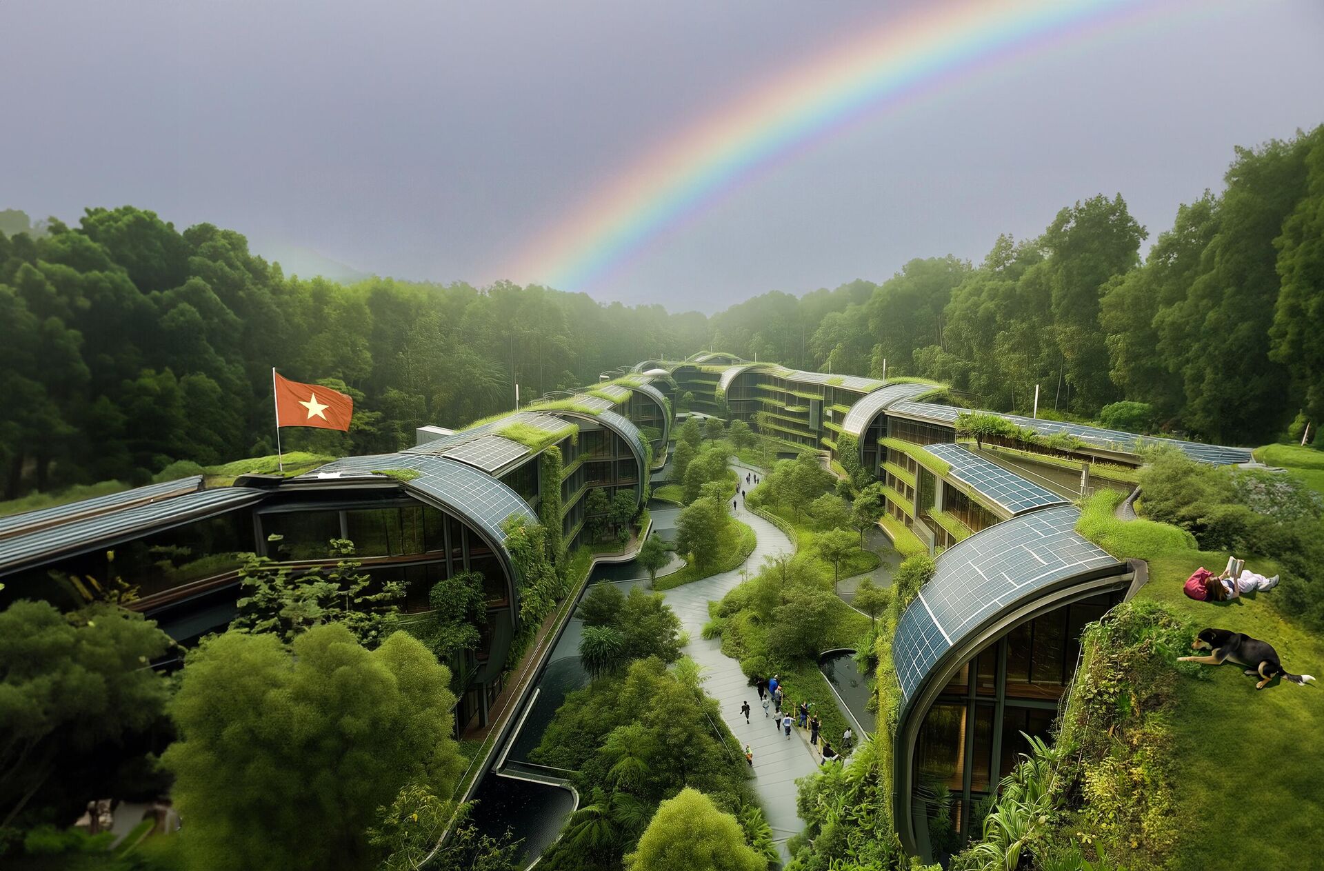 Вьетнам, эко-район на солнечной энергии  - Sputnik Казахстан, 1920, 01.09.2025