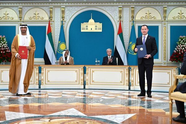 Церемония обмена подписанными двусторонними документами - Sputnik Казахстан