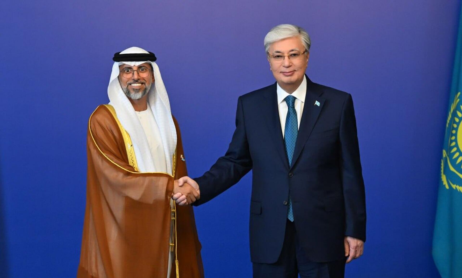 Касым-Жомарт Токаев принял министра энергетики и инфраструктуры ОАЭ Сухейля аль-Мазруи - Sputnik Казахстан, 1920, 29.05.2025