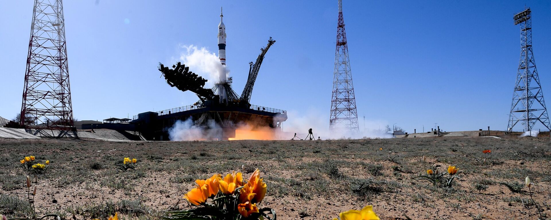 Запуск ракеты-носителя Союз-2.1а с кораблем Союз МС-27 с космодрома Байконур Запуск ракеты-носителя Союз-2.1а с кораблем Союз МС-27 с космодрома Байконур - Sputnik Казахстан, 1920, 02.06.2025