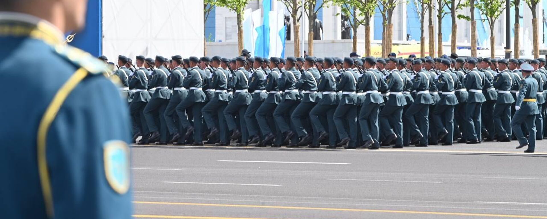 Военный парад в Астане - Sputnik Казахстан, 1920, 15.08.2025