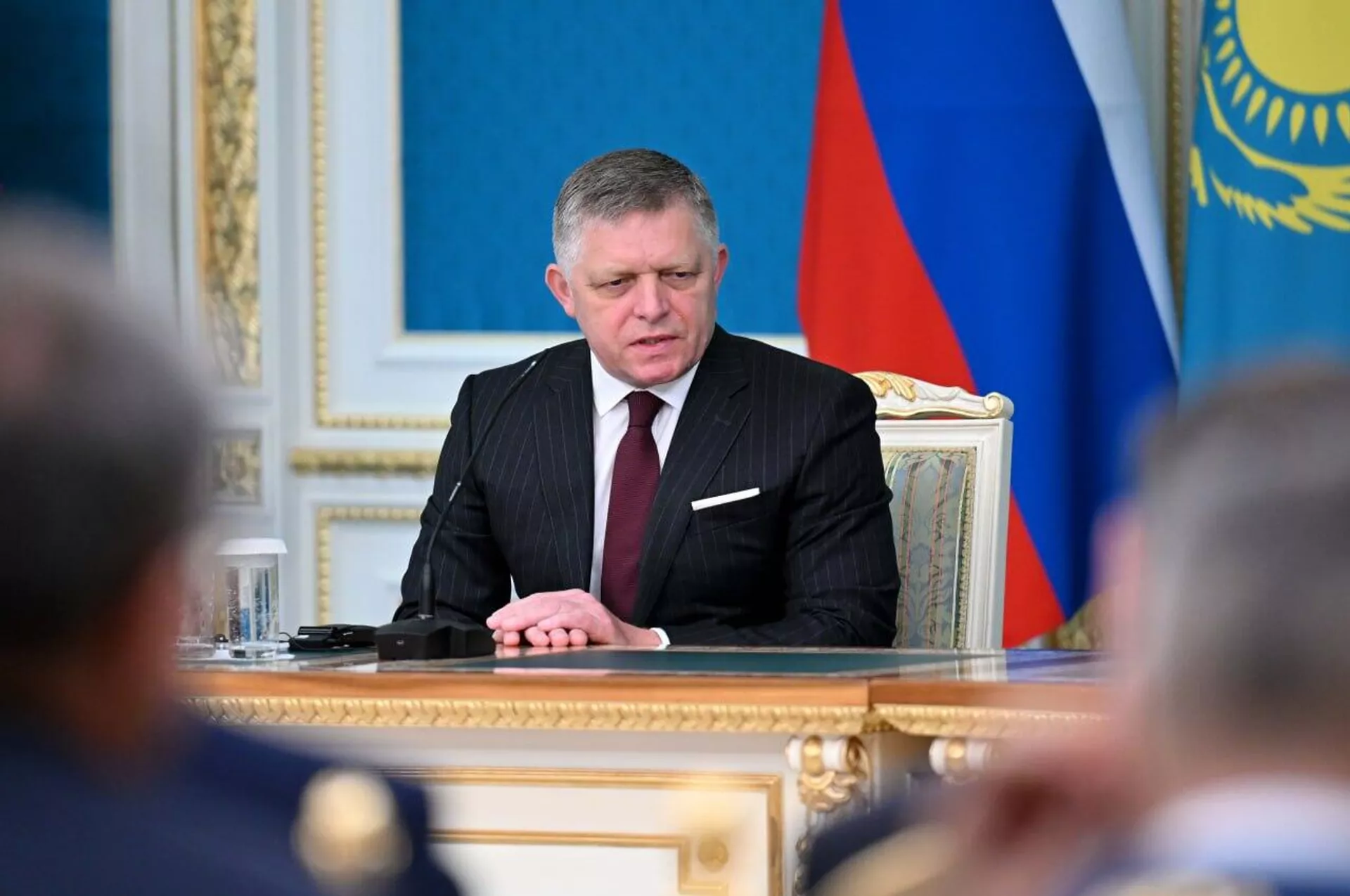 Премьер-министр Словакии Роберт Фицо выступил перед представителями СМИ в Акорде - Sputnik Қазақстан, 1920, 11.06.2025