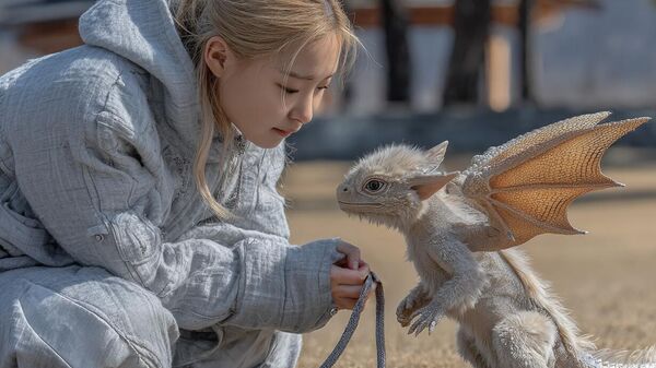 Первый полет домашнего мини-дракончика  - Sputnik Казахстан