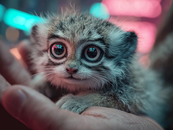 В 2060 году появилась революционная порода кошек Манулетта. Внешность и особенности: умещается на ладони, но сохраняет пропорции взрослой кошки. Огромные глаза занимают 30% мордочки, ночное зрение как у совы. Двойной подшёрсток как у манула + самоочищающиеся нановолокна.Манулетта живет в 3-4 раза дольше простых кошек благодаря встроенному наночипу, который контролирует здоровье 24/7, автоматически лечит и предотвращает старение. В 2060 году появилась революционная порода кошек Манулетта. Внешность и особенности: умещается на ладони, но сохраняет пропорции взрослой кошки. Огромные глаза занимают 30% мордочки, ночное зрение как у совы. Двойной подшёрсток как у манула + самоочищающиеся нановолокна.Манулетта живет в 3-4 раза дольше простых кошек благодаря встроенному наночипу, который контролирует здоровье 24/7, автоматически лечит и предотвращает старение. - Sputnik Казахстан