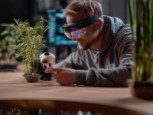 К 2100 году появится такой новый вид домашних животных как мини-панда. Внешность и особенности: 15 см, вес до 400 г. Характер социальный и игривый. Уход, содержание и питание: микробамбук, выращиваемый в настольном горшке-генераторе, био-печенье из бамбуковой клетчатки.Живёт 25–30 лет благодаря чипу VitaPanda, очень редко болеет, иммунитет к 99% вирусов. К 2100 году появится такой новый вид домашних животных как мини-панда. Внешность и особенности: 15 см, вес до 400 г. Характер социальный и игривый. Уход, содержание и питание: микробамбук, выращиваемый в настольном горшке-генераторе, био-печенье из бамбуковой клетчатки.Живёт 25–30 лет благодаря чипу VitaPanda, очень редко болеет, иммунитет к 99% вирусов. - Sputnik Казахстан