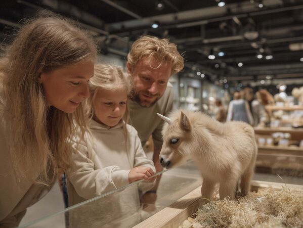 Мини-пони-единорог "Юникорнетта" (Equus mirabilis) — идеальный питомец 2100 года.Внешность и особенности: 30 см в высоту, рога мягкие, светящиеся биолюминесцентным светом, цвет меняют в зависимости от настроения.Поведение и характер: обожает гоняться за солнечными зайчиками и играть в мячик. Как собака — встречает у двери, спит на подушке хозяина. Умеет открывать мини-дверцы, приносить мелкие предметы. распознавать 20+ слов и эмоции хозяина. Мини-пони-единорог "Юникорнетта" (Equus mirabilis) — идеальный питомец 2100 года.Внешность и особенности: 30 см в высоту, рога мягкие, светящиеся биолюминесцентным светом, цвет меняют в зависимости от настроения.Поведение и характер: обожает гоняться за солнечными зайчиками и играть в мячик. Как собака — встречает у двери, спит на подушке хозяина. Умеет открывать мини-дверцы, приносить мелкие предметы. распознавать 20+ слов и эмоции хозяина. - Sputnik Казахстан