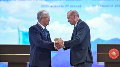 Эрдоган наградил Токаева высшей государственной наградой Турции – орденом Devlet Nişanı