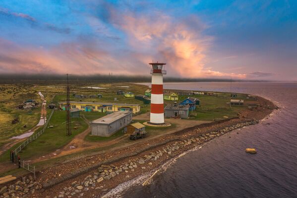 Кашкаранцевский маяк на Терском берегу Белого моря.  - Sputnik Казахстан