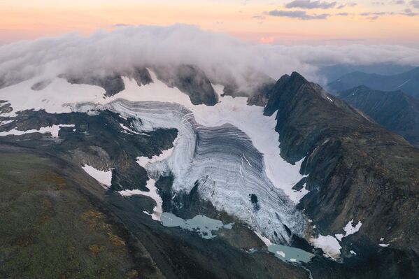 Снимок ледника ИГАН фотографа Андрея Белавина, представленный на фотовыставке С высоты птичьего полета - Sputnik Казахстан