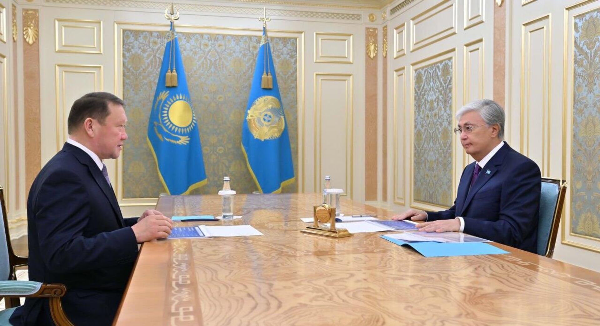  Касым-Жомарт Токаев принял акима Костанайской области Кумара Аксакалова - Sputnik Казахстан, 1920, 18.08.2025