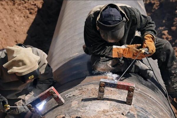 Ремонт газопровода САЦ  - Sputnik Казахстан