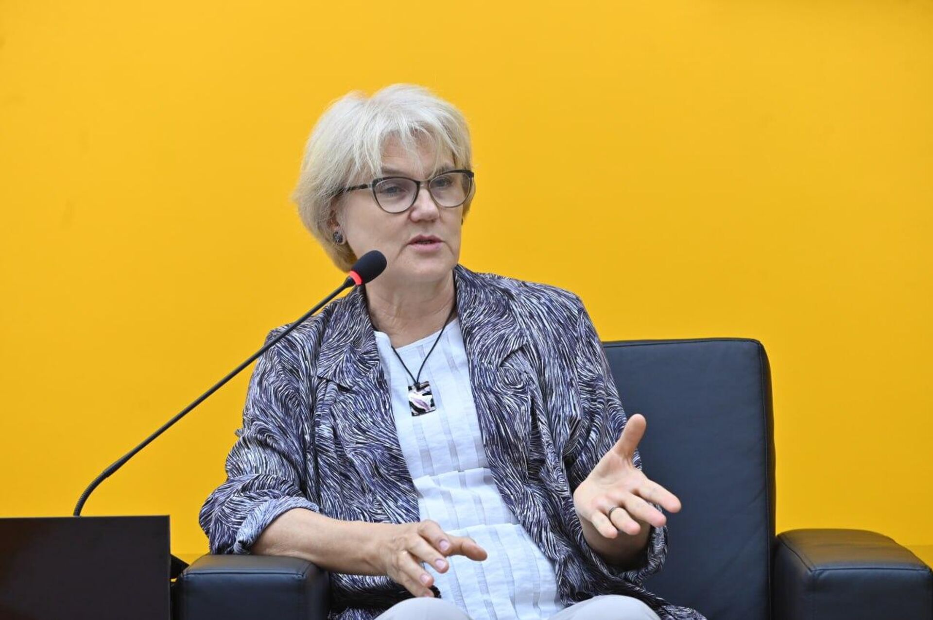 Руководитель представительства Россотрудничества в Казахстане Ольга Филонова - Sputnik Казахстан, 1920, 22.08.2025