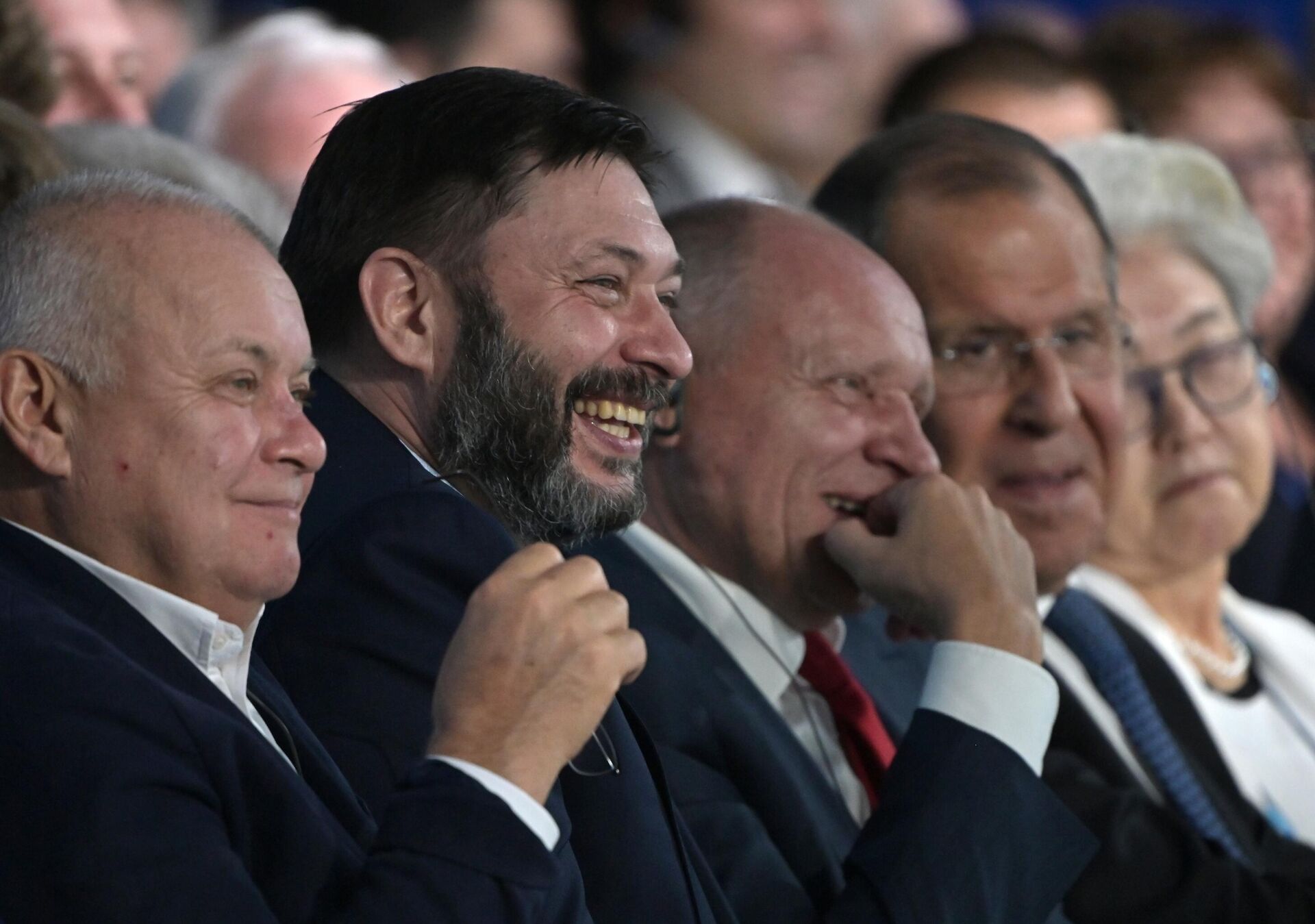 Генеральный директор МИА Россия сегодня Дмитрий Киселев и исполнительный директор МИА Россия сегодня Кирилл Вышинский на XVI заседании Международного дискуссионного клуба Валдай - Sputnik Казахстан, 1920, 23.08.2025