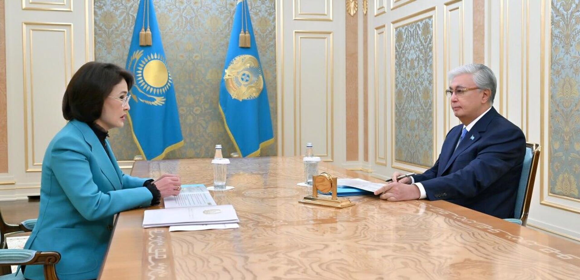 Касым-Жомарт Токаев принял министра здравоохранения Акмарал Альназарову - Sputnik Казахстан, 1920, 25.08.2025