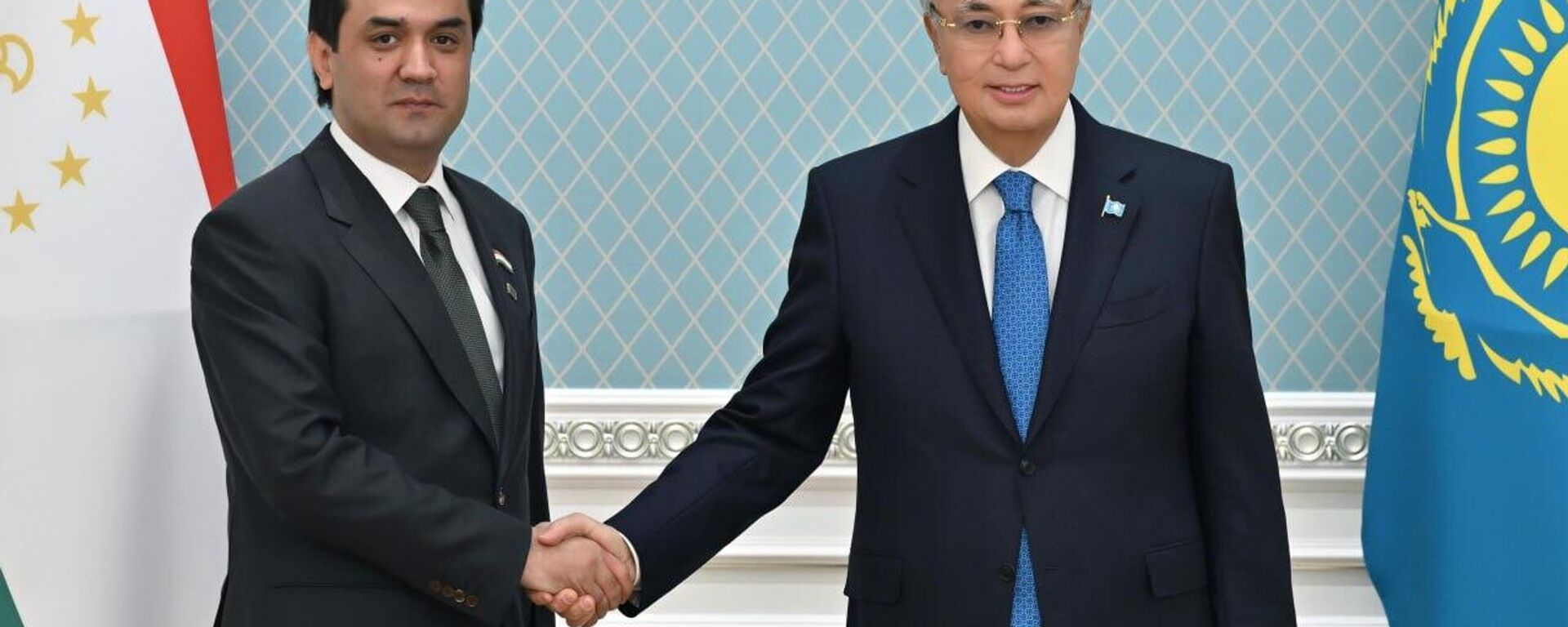 Касым-Жомарт Токаев принял председателя Маджлиси милли Маджилиси Оли Таджикистана Рустами Эмомали - Sputnik Казахстан, 1920, 26.08.2025