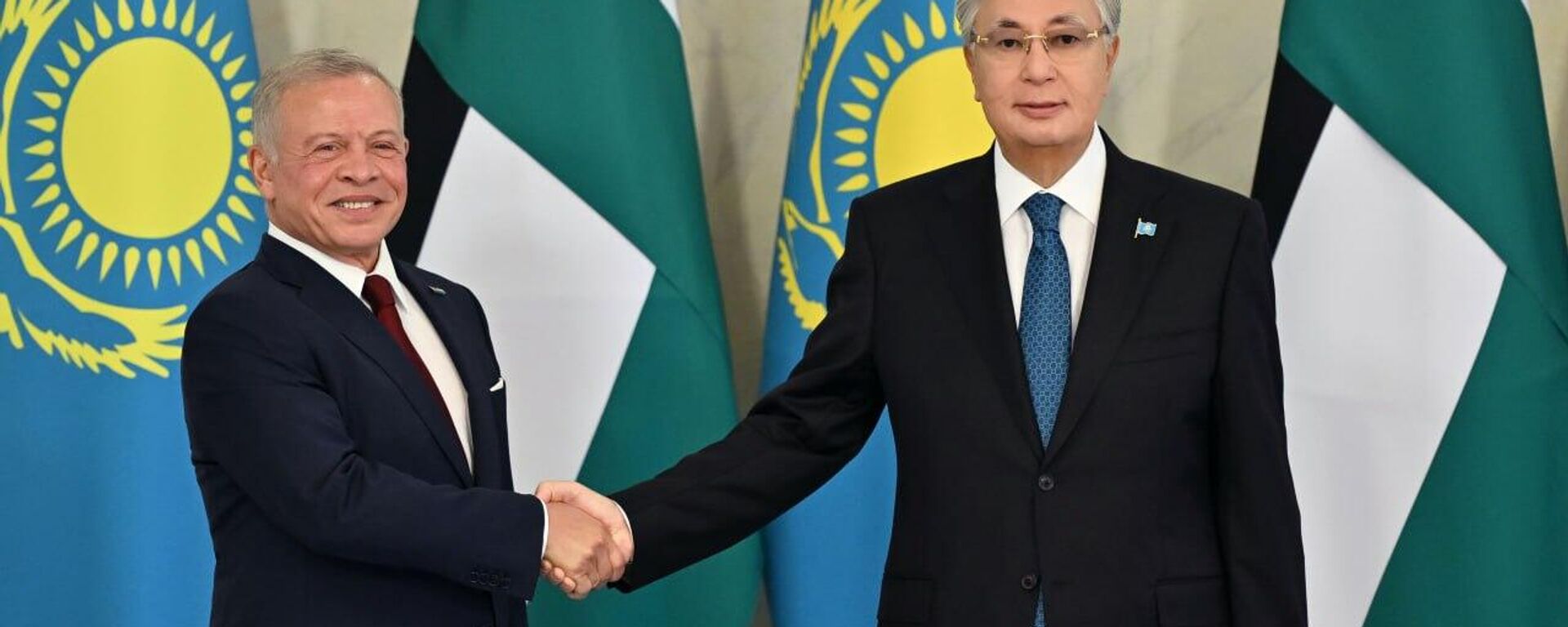 Касым-Жомарт Токаев и Король Абдалла ІІ провели переговоры в узком составе - Sputnik Казахстан, 1920, 27.08.2025