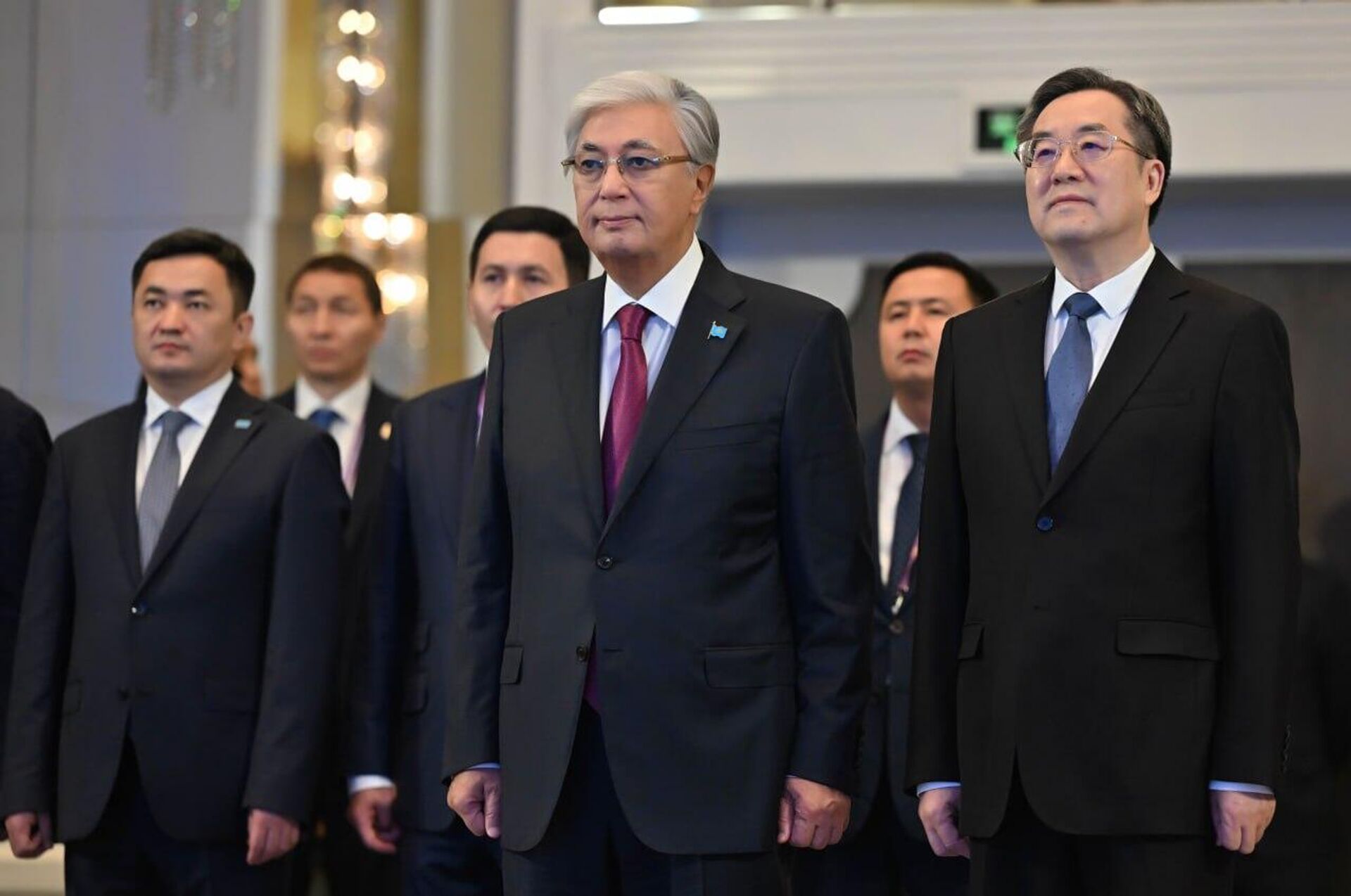 Токаев принял участие в церемонии открытия завода по производству компонентов для ветроэнергетики в Жамбылской области - Sputnik Казахстан, 1920, 02.09.2025