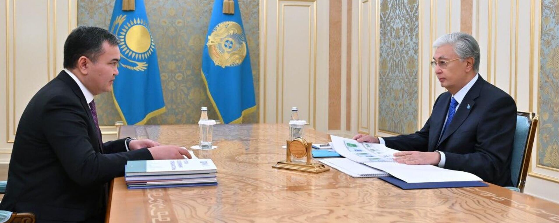 Касым-Жомарт Токаев принял акима Астаны Жениса Касымбека - Sputnik Казахстан, 1920, 05.09.2025