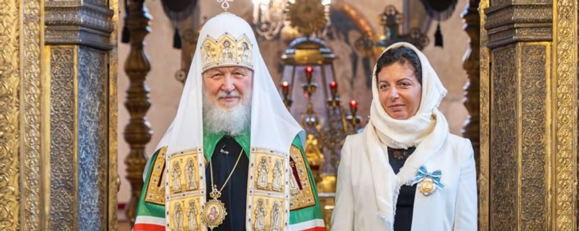 Патриарх Кирилл вручил Маргарите Симоньян орден княгини Ольги III степени - Sputnik Казахстан, 1920, 06.09.2025