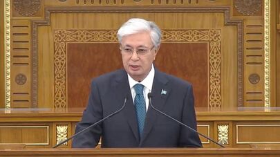 Касым-Жомарт Токаев выступает с посланием народу Казахстана
