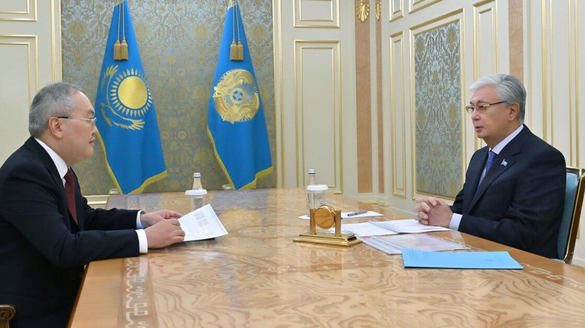 Мемлекет басшысы қаржылық мониторинг агенттігінің төрағасы Жанат Элимановты қабылдады - Sputnik Қазақстан, 1920, 09.09.2025