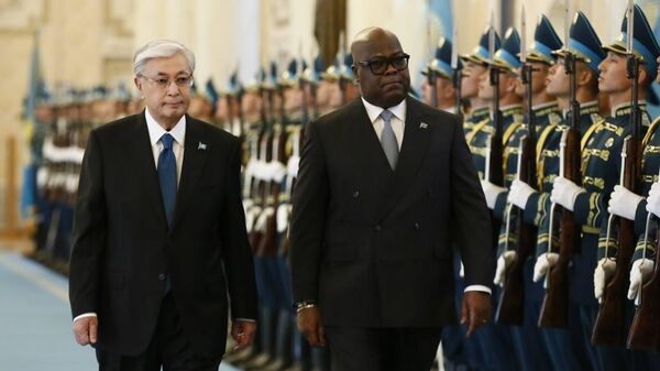 Президент Казахстана Касым-Жомарт Токаев и президент Конго Феликс Чисекеди - Sputnik Казахстан