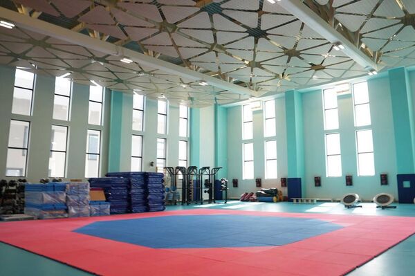 Роман Скляр ознакомился с ходом строительства Национального университета спорта в Астане Роман Скляр ознакомился с ходом строительства Национального университета спорта в Астане - Sputnik Казахстан