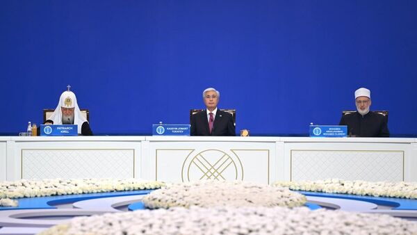 Касым-Жомарт Токаев выступил на закрытии VIII Съезда лидеров мировых и традиционных религий - Sputnik Қазақстан