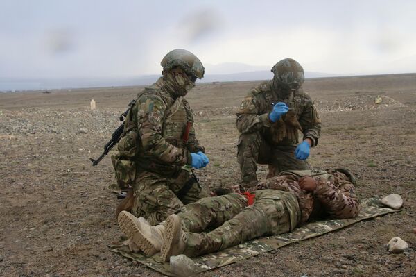 Российские военные на учениях ОДКБ Рубеж-2025 в Кыргызстане - Sputnik Казахстан