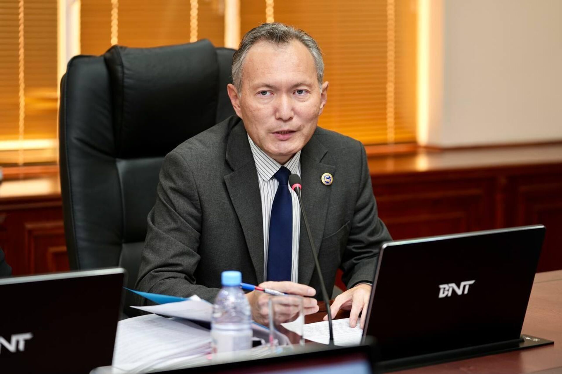 Замдиректора департамента  транспортировки и переработки нефти Минэнерго Талгат Макуов - Sputnik Казахстан, 1920, 26.09.2025