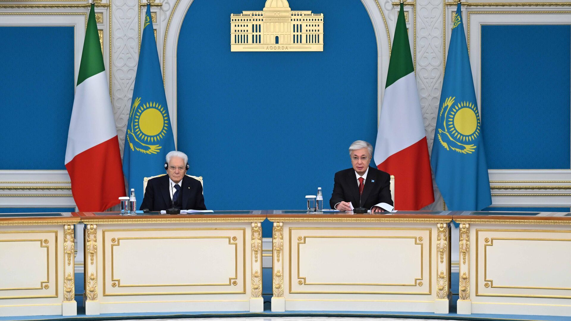 Қасым-Жомарт Тоқаев пен Серджо Маттарелла Қасым-Жомарт Тоқаев пен Серджо Маттарелла - Sputnik Қазақстан, 1920, 29.09.2025