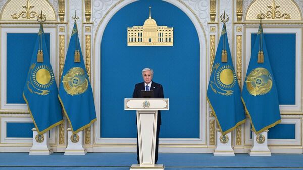 Токаев запустил вторую линию железной дороги Достык – Мойынты - Sputnik Казахстан