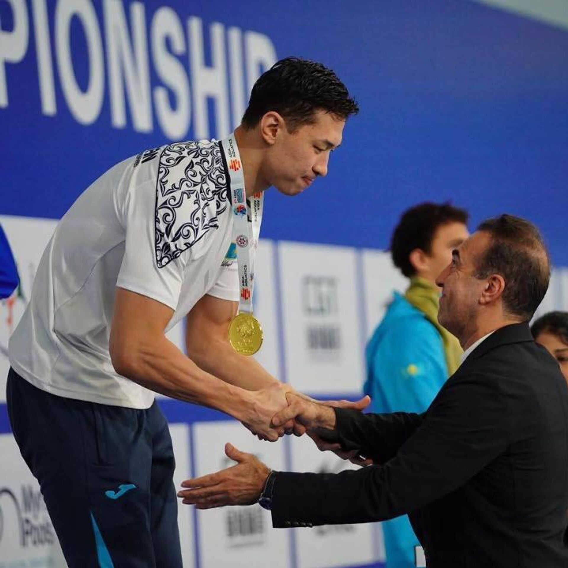 Пловец из Астаны Адильбек Мусин завоевал золото чемпионата Азии в Индии - Sputnik Казахстан, 1920, 01.10.2025