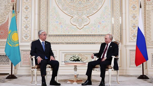 Президент Владимир Путин встретился с президентом Казахстана Касымом-Жомартом Токаевым - Sputnik Казахстан