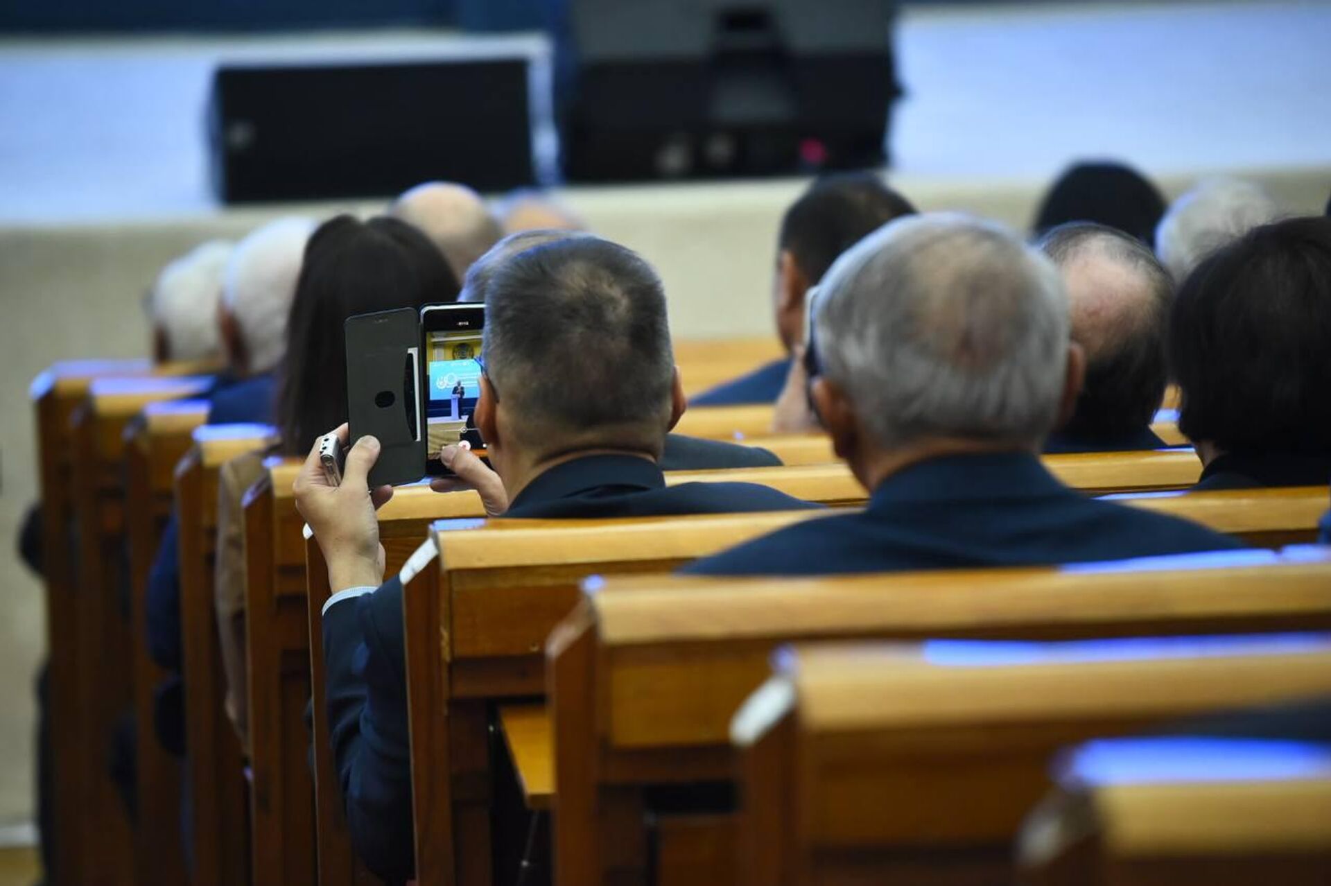 Торжественное собрание 80 лет атомной отрасли на службе миру и прогрессу в КБТУ  - Sputnik Казахстан, 1920, 15.10.2025