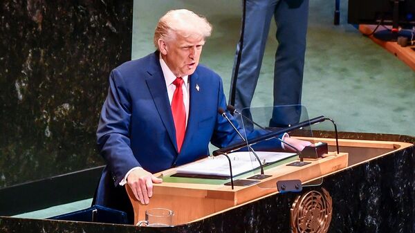 Выступление президента США Дональда Трампа на Генассамблее ООН, архивное фото - Sputnik Казахстан
