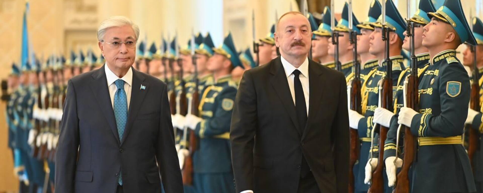 Касым-Жомарт Токаев и Ильхам Алиев в Акорде - Sputnik Казахстан, 1920, 21.10.2025