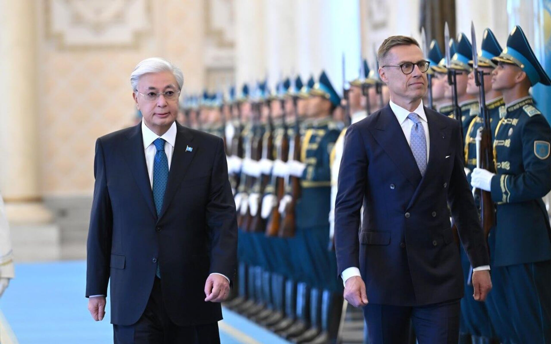 Касым-Жомарт Токаев и Александр Стубба в Акорде - Sputnik Қазақстан, 1920, 28.10.2025