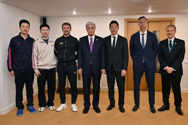 Қасым-Жомарт Тоқаев Үстел теннисінен Қазақстан Республикасы Президентінің ашық кубогына барды Қасым-Жомарт Тоқаев Үстел теннисінен Қазақстан Республикасы Президентінің ашық кубогына барды - Sputnik Қазақстан