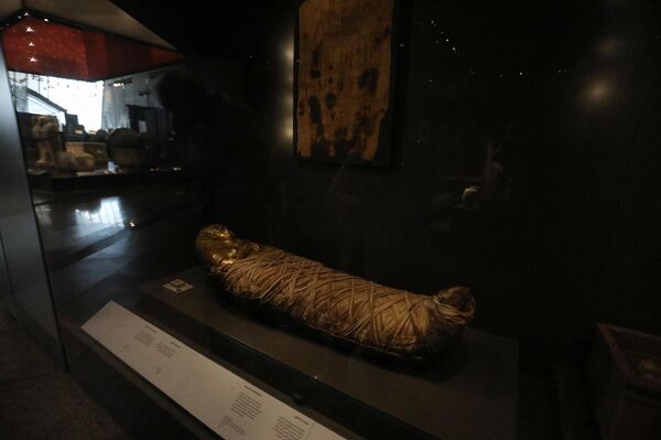 Ел билігі музейдің ашылуын Мысырдың әлемге жасаған сыйы деп атады.Суретте: Гизадағы Үлкен Мысыр музейіндегі экспонаттар. - Sputnik Қазақстан