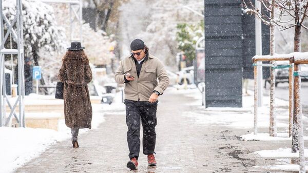 В Алматы выпал первый снег - Sputnik Казахстан