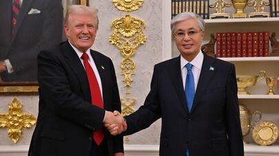 Встреча Дональда Трампа и Касым-Жомарта Токаева в Белом Доме